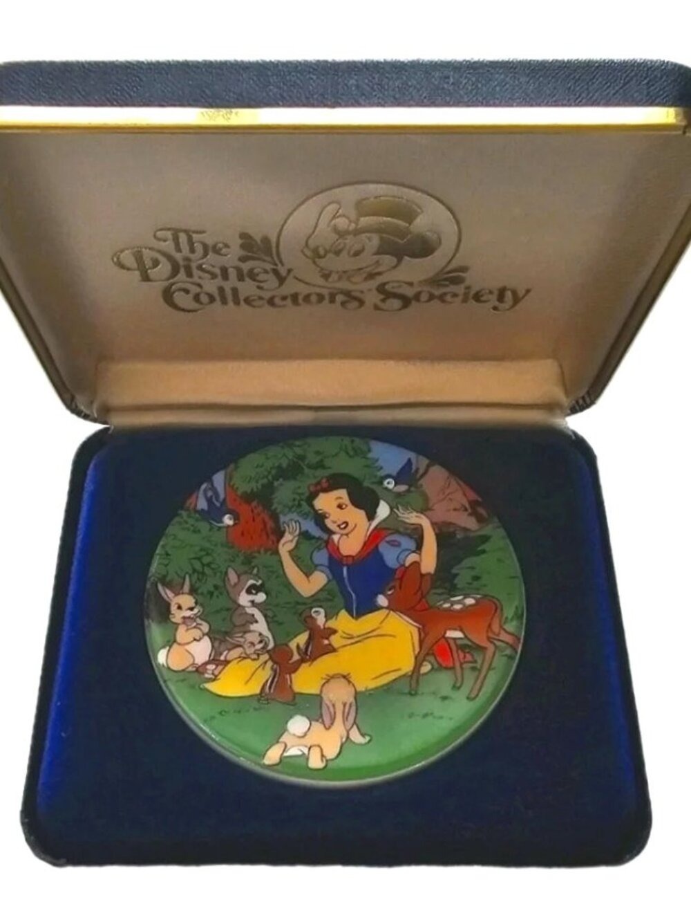 Vintage Disney Collectors Society Snow White & Friends Ltd Ed Plaque 2.5"